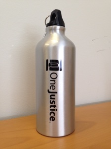 Win this awesome OneJustice water bottle!