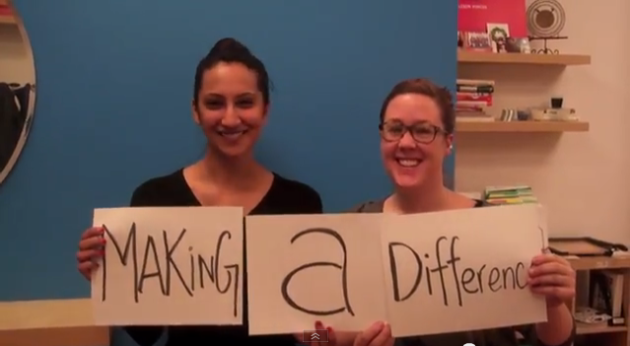 Full Circle Fund staff Tejal Desai and Maegan Lillis joined in the OneJustice network's 2013 "thank you" video