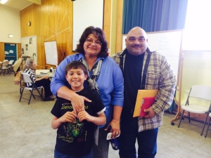 This family was all smiles after receiving help at the Justice Bus special education clinic today in Humboldt County.
