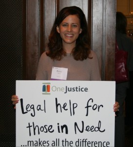 Photo: Betsy White, ‎Legal Counsel, Apple & OneJustice Advisory Board member at the 2015 Opening Doors to Justice event.