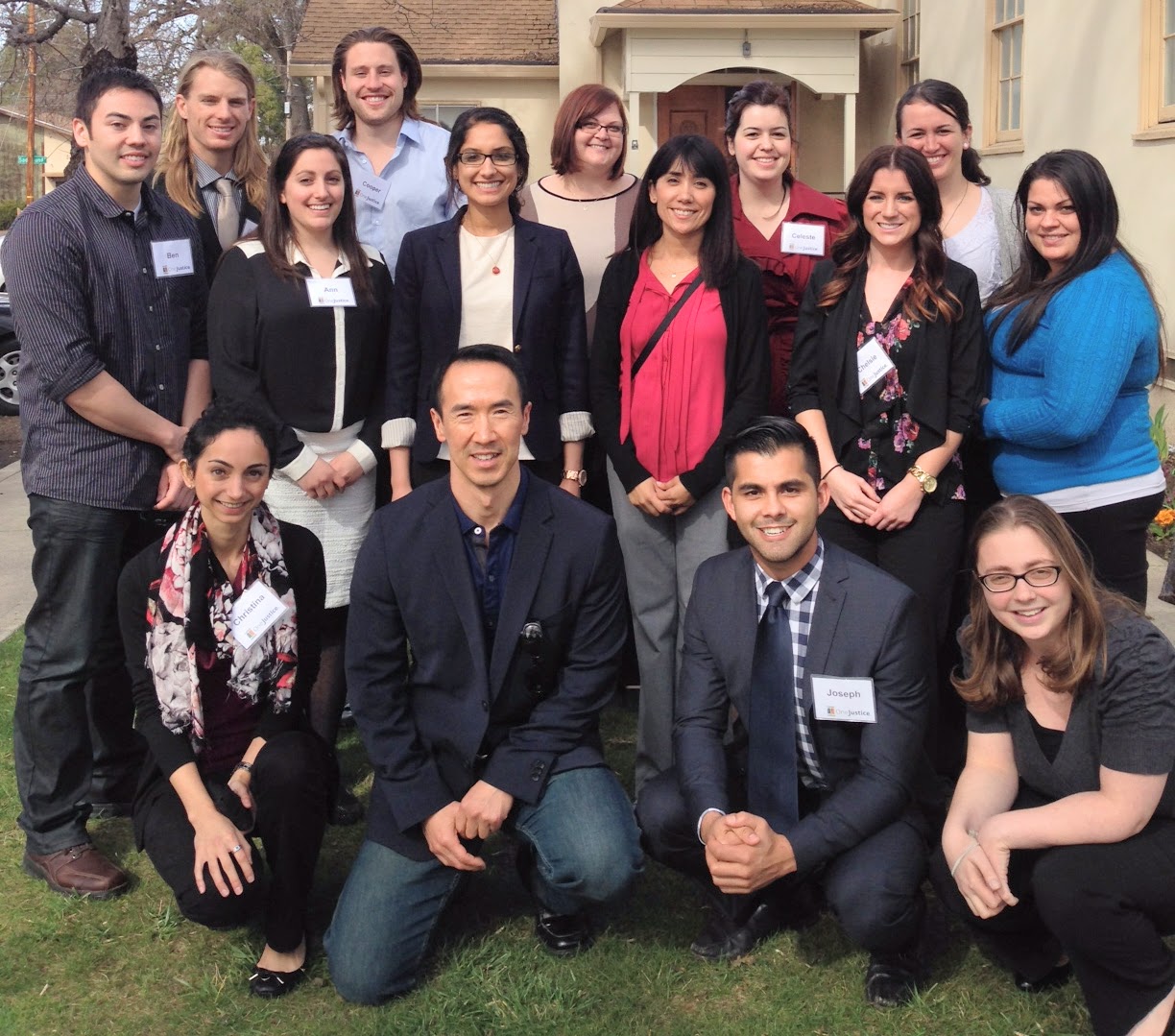 Photo: Joseph Rocha with his USF School of Law colleagues at last year's Expungement Justice Bus clinic in Kelseyville, CA.