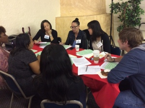 IMAGE: Black Women Lawyers Association of Los Angeles and the John M. Langston Bar Association volunteer attorneys hard at work at the Fresh Start Legal Clinic in Los Angeles.